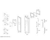 Схема №1 RS60KJSM1/XEG с изображением Ручка для холодильника Bosch 00475562