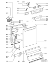 Схема №1 GSFP 2988 WS с изображением Панель для электропосудомоечной машины Whirlpool 481245372174