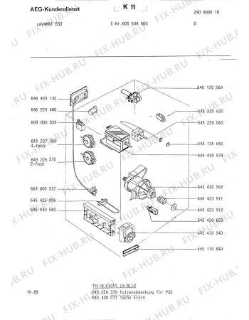 Взрыв-схема стиральной машины Aeg LAV650 BZ - Схема узла Section4