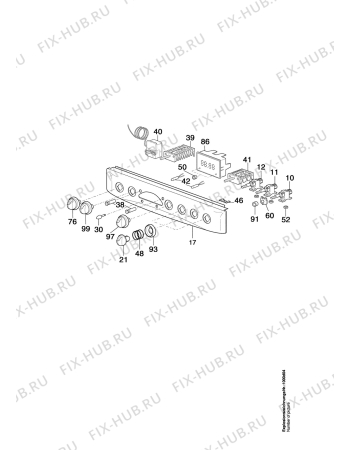 Взрыв-схема плиты (духовки) Arthurmartinelux CM6140W1 - Схема узла Command panel 037