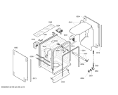 Схема №4 SL55M680CH с изображением Передняя панель для посудомойки Siemens 00660889