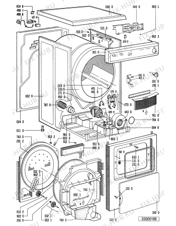 Схема №1 AWL 250 с изображением Декоративная панель для электросушки Whirlpool 481245219704