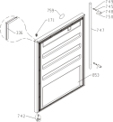 Схема №2 ZIBS240HSS (100797, HTFP1261) с изображением Дверка для холодильной камеры Gorenje 472461