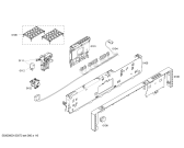 Схема №1 SHX43M06UC с изображением Панель управления для электропосудомоечной машины Bosch 00665185