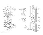 Схема №3 P1KNB3926B с изображением Дверь морозильной камеры для холодильника Bosch 00686866