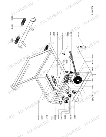 Схема №1 AGB 414/WP с изображением Дроссель для плиты (духовки) Whirlpool 483286009416