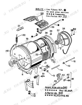 Взрыв-схема стиральной машины Zanussi ZT7982 - Схема узла Tub and drum