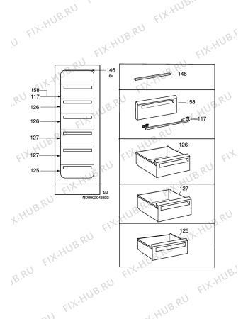 Взрыв-схема холодильника Rosenlew RPP900A - Схема узла C10 Interior