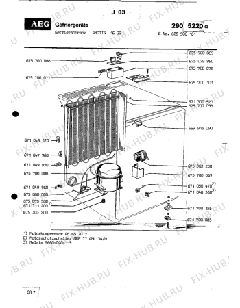 Взрыв-схема холодильника Unknown ARCTIS 16 GS - Схема узла Section2