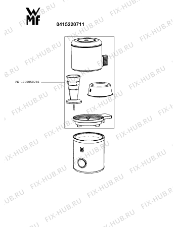 Схема №1 0415220011 с изображением Кнопка для электропароварки Seb FS-1000050694
