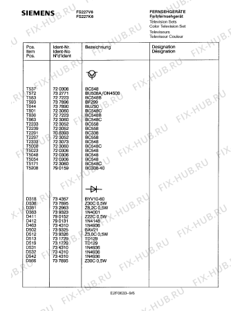 Схема №4 FS227K6 с изображением Инструкция по эксплуатации для жк-телевизора Siemens 00530916