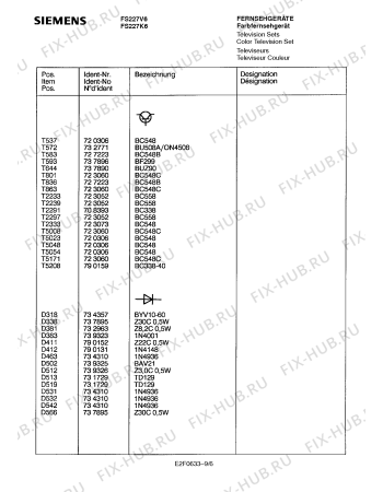 Схема №4 FS228L4FF с изображением Переключатель для телевизора Siemens 00757954