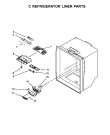 Схема №1 5GFC20PRYA с изображением Запчасть для холодильной камеры Whirlpool 482000006744