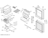 Схема №2 KK26E68TI с изображением Дверь для холодильной камеры Siemens 00243631