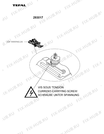 Взрыв-схема утюга (парогенератора) Tefal 293017 - Схема узла 293017GR.__3