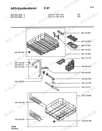 Взрыв-схема посудомоечной машины Privileg MAT9080W - Схема узла Section5