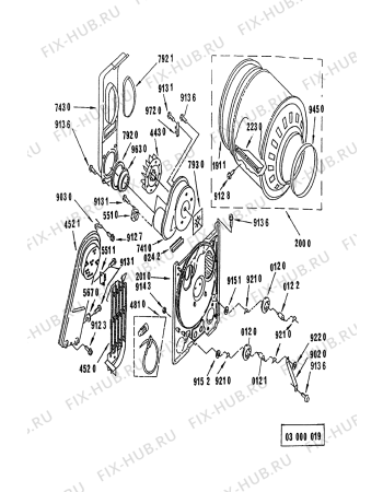 Схема №1 3LER5434 AWM 910 с изображением Дверца для сушильной машины Whirlpool 481944019783