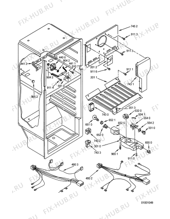 Схема №2 ARG 468/G/1 с изображением Обрамление полки для холодильника Whirlpool 481902163628