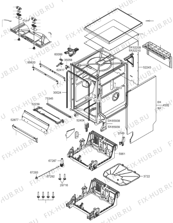 Взрыв-схема посудомоечной машины Gorenje GDV543X (435371, PMS45I) - Схема узла 04