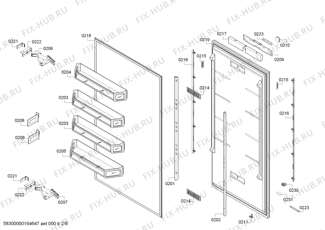 Схема №4 B30IR800SP Bosch с изображением Вентиляционная решетка для холодильника Bosch 00773576