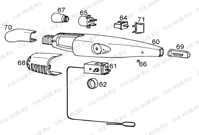 Взрыв-схема холодильника Bayer KG266/4A - Схема узла Electrical equipment 268