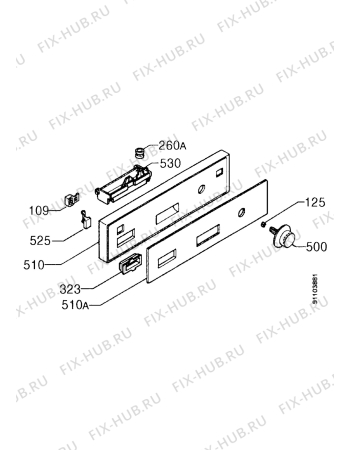 Взрыв-схема посудомоечной машины Kuppersbusch IG446.0E - Схема узла Command panel 037