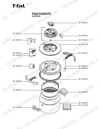 Схема №1 P4221436/07E с изображением Сотейника Seb SS-981311