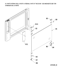 Схема №3 AFO 641 с изображением Дверь (стекло) духовки для плиты (духовки) Whirlpool 482000012881