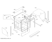 Схема №2 S51M40X0RU с изображением Передняя панель для электропосудомоечной машины Bosch 00705759