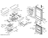 Схема №2 KGN46A43 с изображением Дверь для холодильника Bosch 00247604