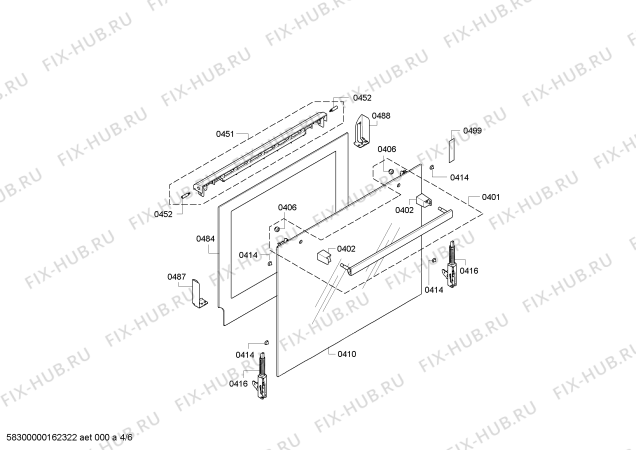 Схема №2 HEA33U320 с изображением Ручка переключателя для плиты (духовки) Bosch 00613940