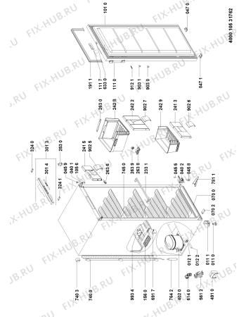 Схема №1 GKEA 2550 с изображением Корпусная деталь для холодильной камеры Whirlpool 480132101643