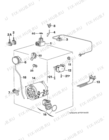 Взрыв-схема стиральной машины Zanussi TL842C - Схема узла Electrical equipment