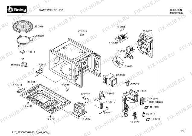 Схема №2 4WM219X с изображением Кронштейн для микроволновки Bosch 00189127