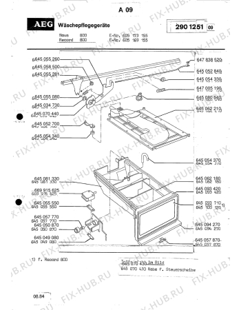 Взрыв-схема посудомоечной машины Aeg LAV530 - Схема узла Section8