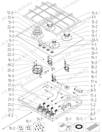 Схема №1 GKT6SY2B (426142, K_KTA2S0H0_1_55) с изображением Разбрызгиватель для духового шкафа Gorenje 466394