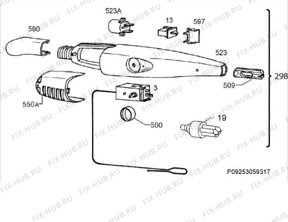 Взрыв-схема холодильника Dometic HDC195E - Схема узла Armature/fitting