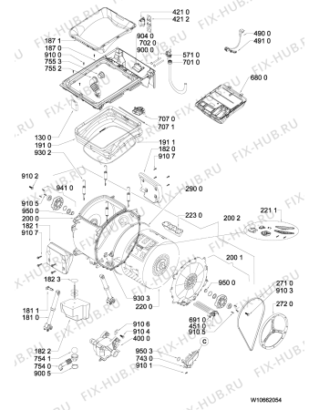 Схема №2 AWE 6415/1 с изображением Микромодуль для стиралки Whirlpool 480111104666