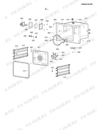 Схема №4 STC 8303/2 с изображением Дверца для электропечи Whirlpool 482000023936