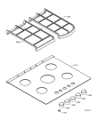 Схема №1 75857G-B с изображением Решетка на поверхность для духового шкафа Aeg 3546463013