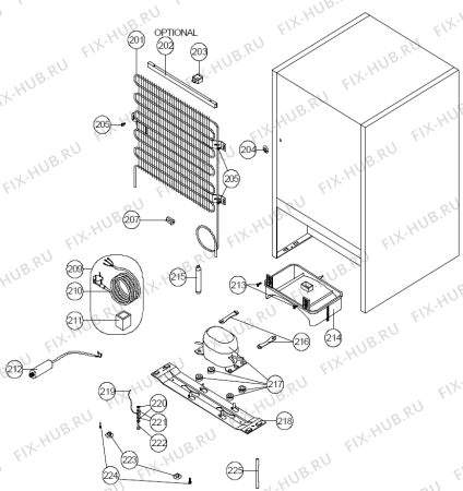 Взрыв-схема холодильника Korting KT3143 W (279972) - Схема узла 03