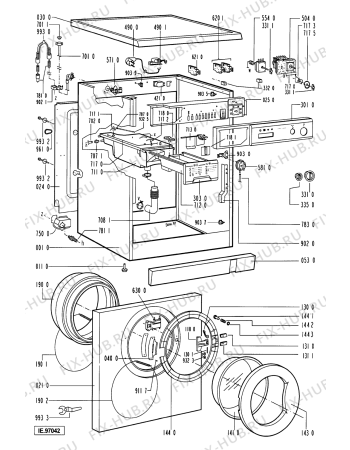Схема №2 F 895 с изображением Рукоятка для стиральной машины Whirlpool 481949878281