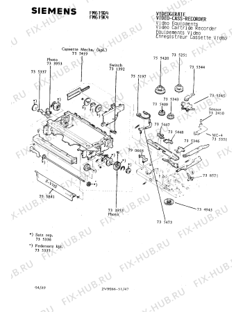 Схема №16 FM5628 с изображением Интегрированный контур для видеоэлектроники Siemens 00733650