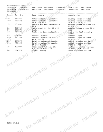 Схема №2 SP622205 с изображением Регулятор для плиты (духовки) Bosch 00156600