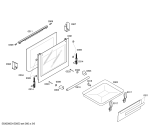 Схема №3 HSV483WNL Bosch с изображением Зажим для плиты (духовки) Bosch 00489481