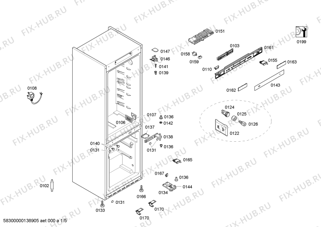 Схема №2 BD5700NFAH с изображением Полка для бутылок для холодильника Bosch 00646781