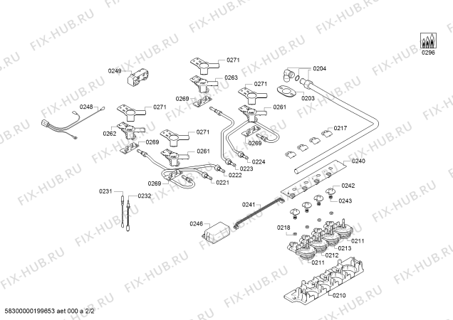 Взрыв-схема плиты (духовки) Siemens ER6A6PD70R PG 60F 4G SIEMENS 7S SV - Схема узла 02