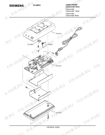 Схема №6 FA164R4 с изображением Ленточная катушка для телевизора Siemens 00758187