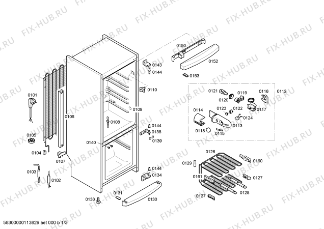 Схема №1 KGV70320 с изображением Панель для холодильника Bosch 00431937