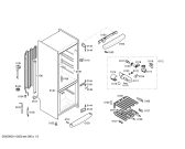Схема №1 KGV70320 с изображением Панель для холодильника Bosch 00431937
